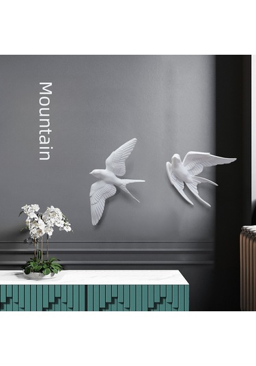 Teltree Halka Balkon Mutfak Dekoru Için Kreatif 3d Kuş Tasarımı Zeytin A Modeli Modern Duvar Askısı Diğer