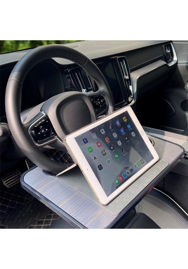 Cbtx Global Direksiyon Abs Masası Dizüstü Bilgisayar Tablet  Araba Direksiyon Tepsisi - Kahverengi+ahşap Doku