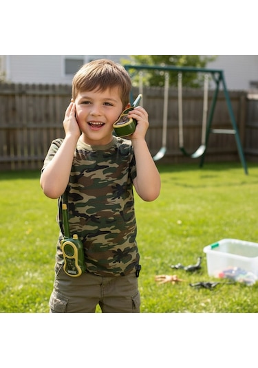 Pilli Asker Telsizi Walkie Talkie Çiftli Set Bas Konuş Özellikli