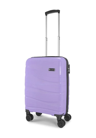 Wexta Wx-pp10 Dalgalı Lila Kabin Boy Polipropılen Valiz Lila