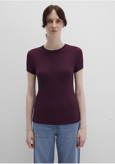 Mavi - Bordo Basic Tişört 1613081-70434 Bordo