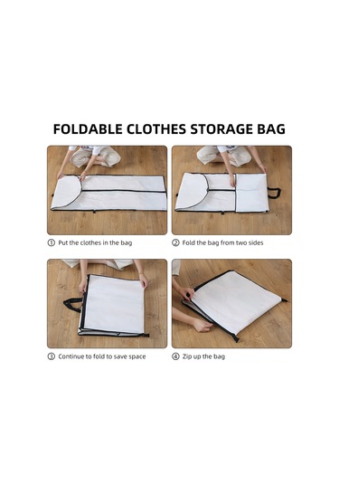 Jeehugo 2 Adet 60x180cm Peva Materyal Gelinlik Kıyafet Koruyucu Çantası - Su Geçirmez, Katlanabilir, Askı Desenli, Özlüklü,防尘罩 Beyaz