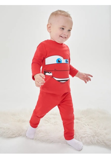 Mami-kids Uzun Kollu Yenidoğan Bebek Pijaması 351301715 Kırmızı