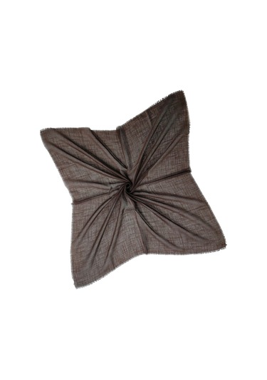 Enba Flamlı Yazma %100 Pamuk Nefes Alan Doğal Kumaş Koyu Kahve