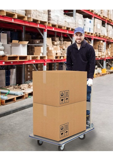 Staxx Katlanır Platform 300 KG Kapasiteli  Koli Yük Paket Taşıma Arabası