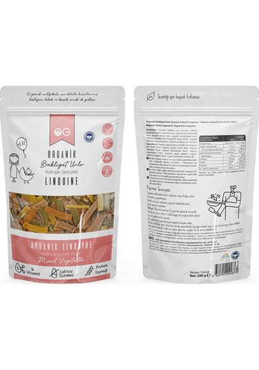 OG natural Organik 2'li Bakliyat Unlu Makarna Seti +7 Ay