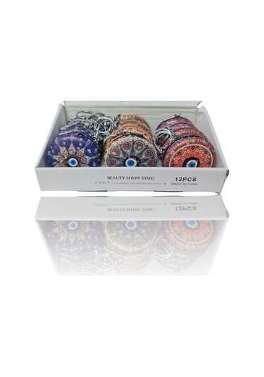 Gigi Panda Anahtarlıklı Nazar Boncuklu Katlanır Makyaj Aynası