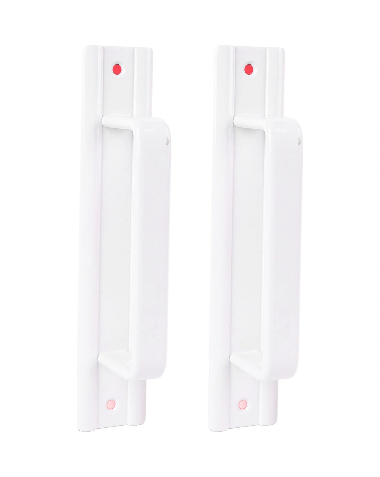 Geeroyoo Alüminyum Çelik Cam Kapı Puller - Dairesel Yumuşak Tutuş - Ev Ofis Kullanıma Uygun - Beyaz Beyaz