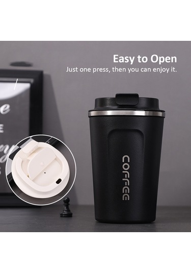 Hangfox 304 Paslanmaz Çelik İki Katlı Vakumlu Isı/sıcak Saklama Bardak, Antip打滑 Tabanlı, 510ml Büyük Boy Lacivert Ofis/seyahat Kupa Koyu Mavi