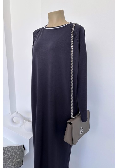 Reglan Merserize Elbise - Antrasit