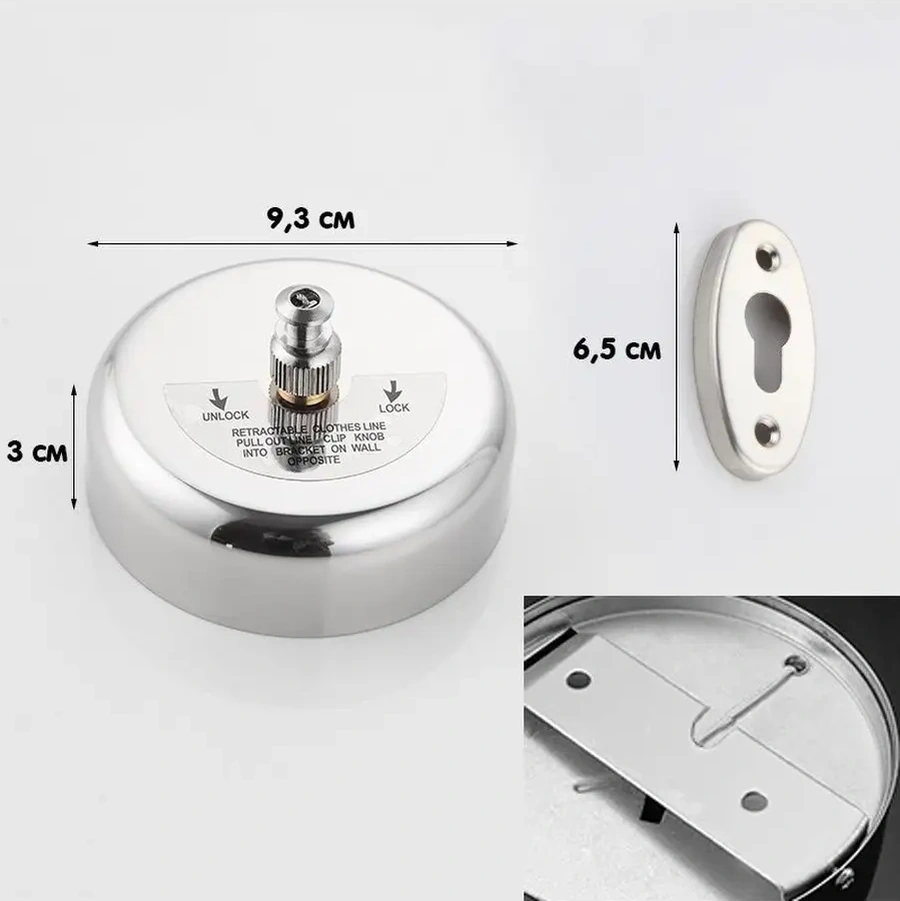 Kastly Çamaşır Kurutma Askılığı İp Çamaşır Kurutma Askısı 154907135 Krom