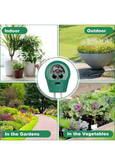 Wellhise 3'ü 1 Arada Nem Işık Toprak Ph Test Cihazı