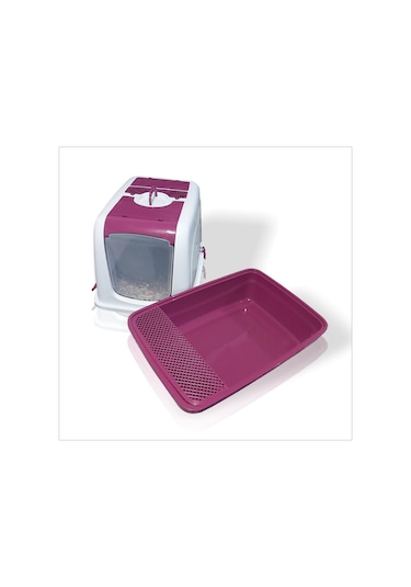 M3 Decorium Kedi Kum Havuzu Tuvalet Kabı 67 x 46 x 51 CM