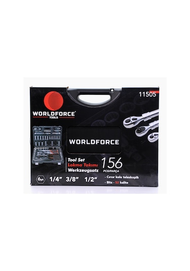 Worldforce S-ultra 156 Pc Profesyonel Lokma Takımı 1/4".3/8".1/2"