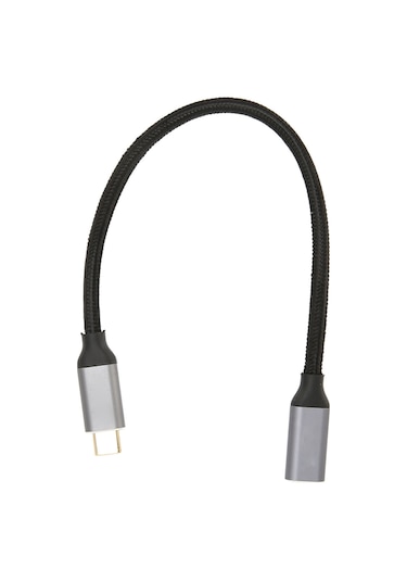 Springsun Usb-c Gen 2 Uzantı Kablosu Erkek-bay - 100w Şarj, 10gbps Veri, 4k 60hz Video, E-marker Çipi, 0.25m Nilon, Alüminyum