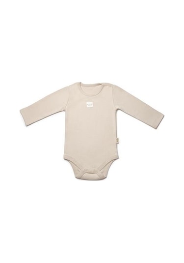 Bebek 3'lü Uzun Kollu Body %100 Organic Pamuk, Yenidoğan Serisi -csy8124 Ekru