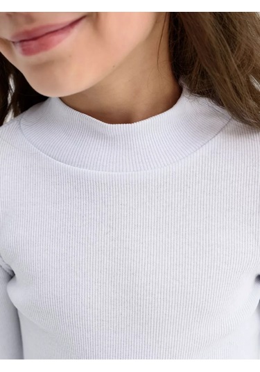 Tlg Çocuk Pamuklu Balıkçı Yaka Kazak 112458302 Beyaz