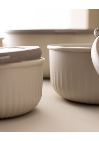 Madame Coco Lucca 4'lü Saklama Kabı Seti - Bej 8684427125014 Ekru