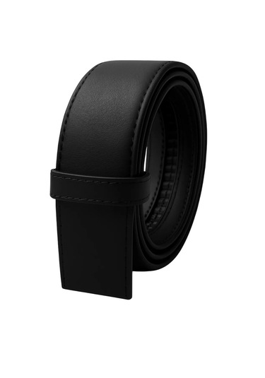 Erkek Kemer Deliksiz Otomatik Raylı Siyah Tokalı