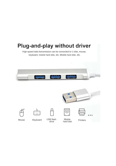 Usb 4in1 Hub Adaptör Usb 3.0 Çoğaltıcı