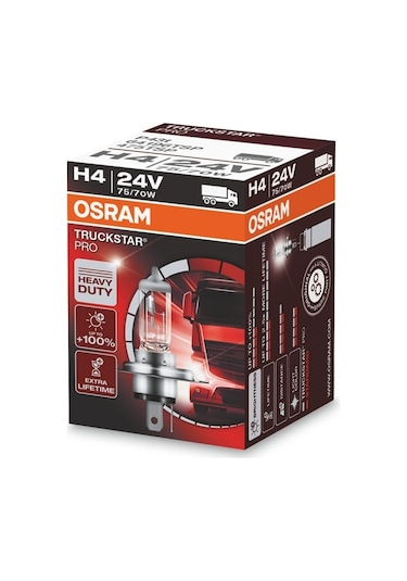Osram H4 24V Truckstar Pro Halojen Ampul 1 Adet