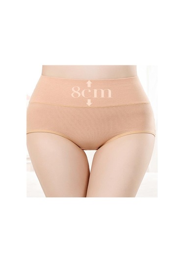 Kırmızı Pamuk Yüksek Bel Külot Yüksek Bel Karın Kalça Külot Kadın Pamuk Yüksek Bel Külot Kırmızı