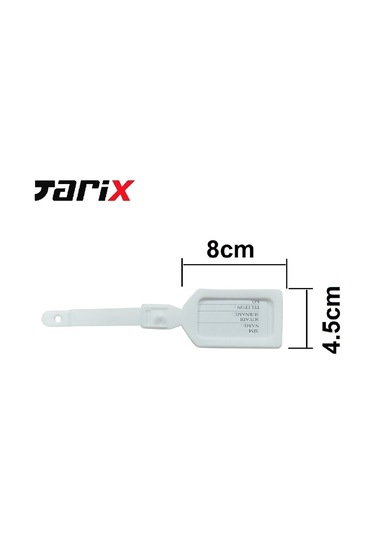 Tarix 4 Adet Kırmızı Valiz Kemeri + 2 Adet Beyaz Valiz Etiketi Kırmızı