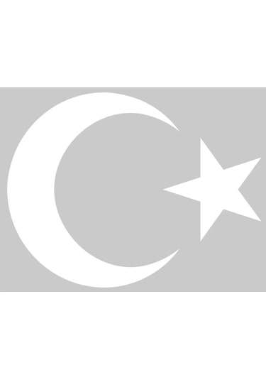 Ayyıldız (Bayrak) Sticker. 5 Farklı Ebatta