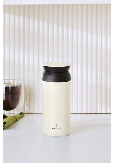 Karaca Rainbow Paslanmaz Çelik Termos 350 ML Krem