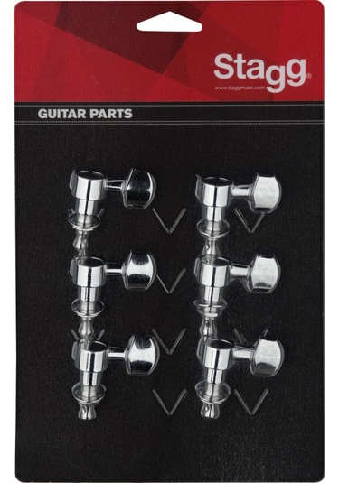 Stagg Elektro Gitar İçin Üst Kalite 6x1 Yön Butgu Takımı Kg673cr