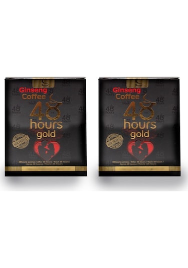 2 Adet 48 Hours Gold Ginseng Çikolata Ginseng Kahve Set