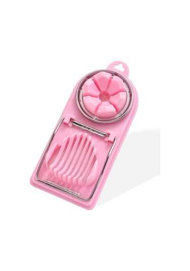 Rogfer 6 Adet Çok Fonksiyonlu Yumurta Kesici Mutfak Aleti Paslanmaz Çelik Süslü Yumurta Kesici Yeşil Beyaz Beyaz