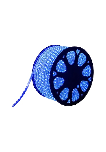 Flexible Strip Hortum Şerit Led Işık - 220 Volt Mavi 2 Metre