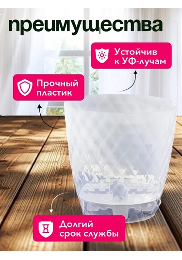 Tiko Home Tabaklı Şeffaf Çiçek Saksısı Seti 1,5 L 3 Ad 349786787