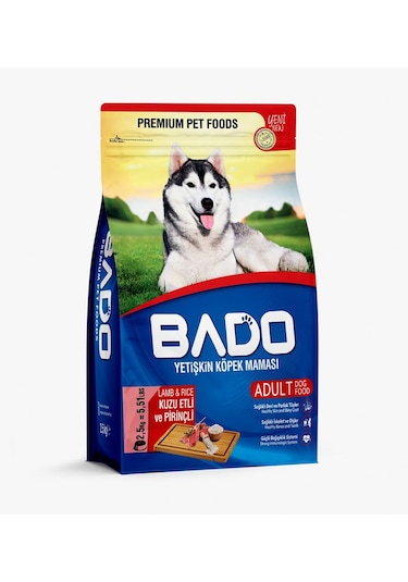 Bado Yetişkin Köpek Maması Kuzu Etli Pirinçli 2,5kg