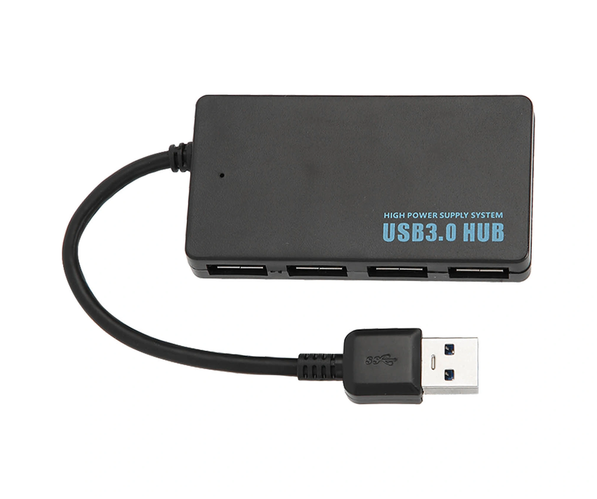 Vkemall Usb 3.0 4 Portlu Hub, 5gbps Hızlı Veri Transferi, Soğutma Tasarımı, Windows/mac/linux Uyumlu, Plug & Play, Siyah