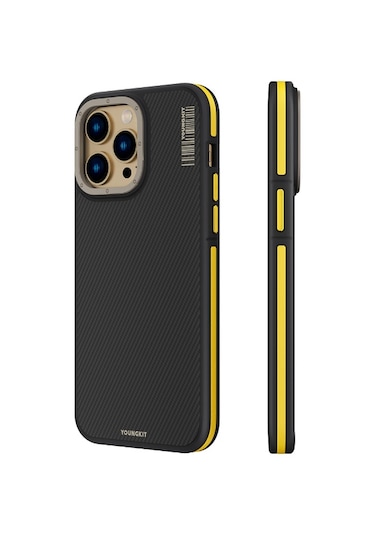 Youngkit Iphone 14 Pro Uyumlu Magsafe Şarj Özellikli 600d Kevlar Kılıf