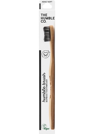 Humble Brush Adult Soft Bambu Diş Fırçası Siyah