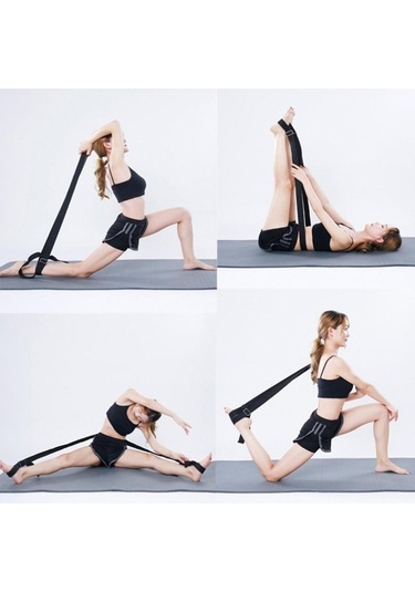 Maoyaya Dolıty Bale Kapı Streç Bandı Bacak Ayak Esneme Kayışı Mor, Mor Mor Desenli Mor