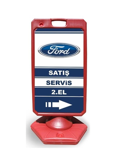 Ford Reklam Ve Yönlendirme Uyari Dubasi A Tabela Kırmızı