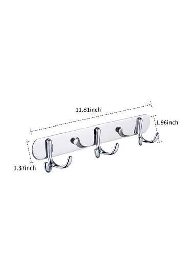 Leezsing Paslanmaz Çelik 3 Kanca Duvar Takımı - Paslanmaz, Dayanıklı, Ev/ofis Tüm Mekanlar İçin Organize Et Diğer