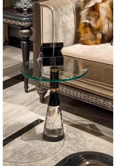 Dulda Akrilik Koni Sehpa Şeffaf