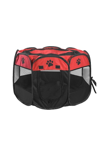 Geeroyoo Taşınabilir Katlanır Evcil Hayvan Çiti - Su Geçirmez Oxford Kumaş, Pvc Ağ İle Güvenli Ve Pratik.