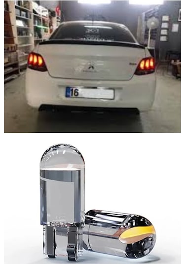 Peugeot 301 Plaka Aydınlatma Seti Beyaz Özel Cob Led
