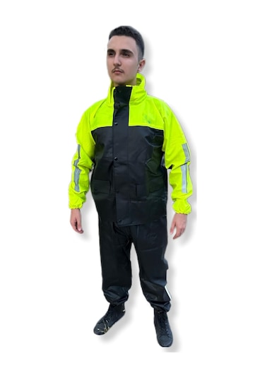 Geborgenheit Cepli Motorcu Motosiklet Yağmurluk Yeşil