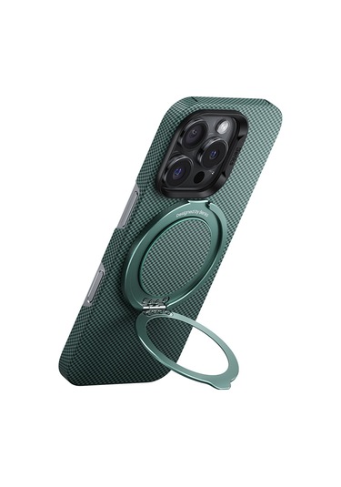 Benks L52 Magnetik Parmak Ring Stand 360 Derece Dönebilen Armortint Kevlar Tasarımlı Yeşil