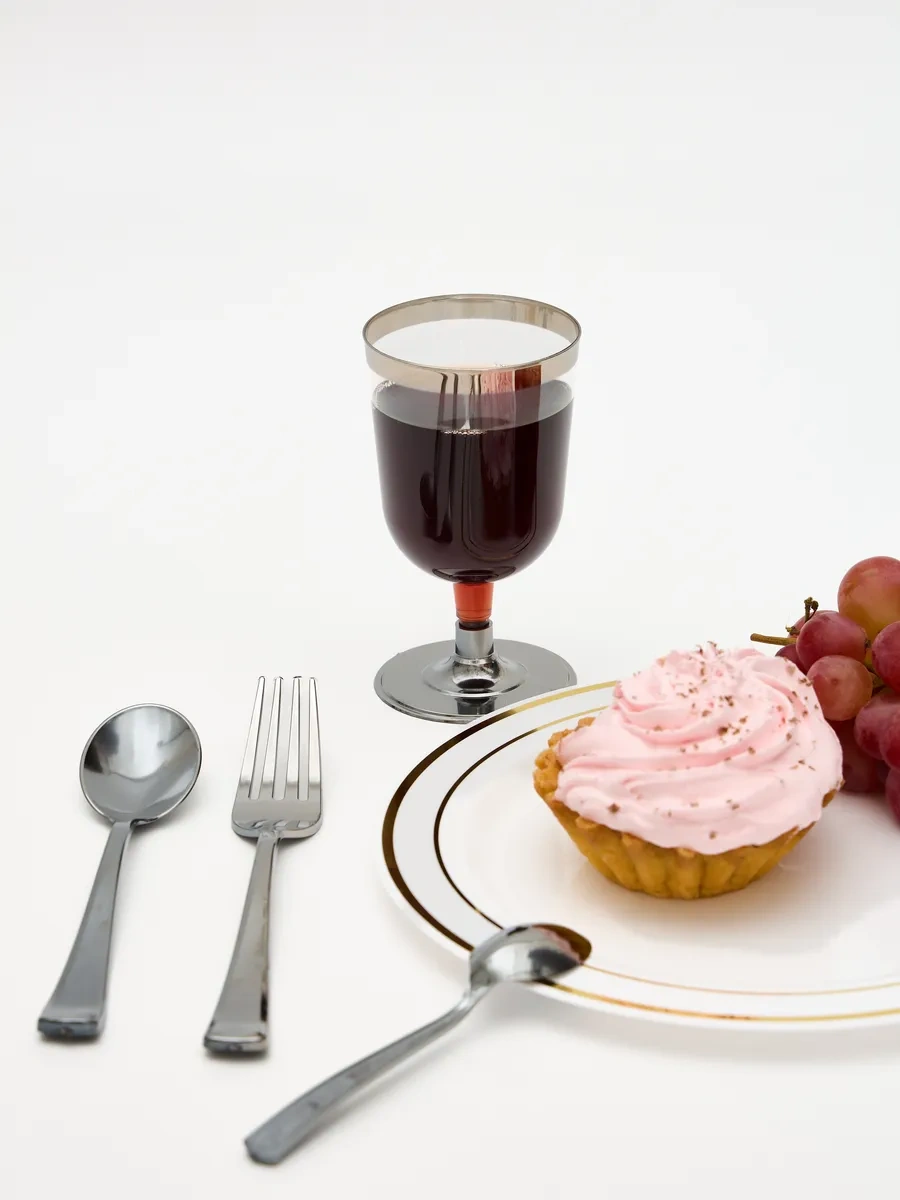 Upakuj-sa Gümüş Renkli Tek Kullanımlık Çatal Bıçak Takımları 90541080 50