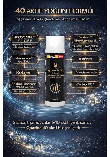 Dr. Sammy's Quarine Premium Şampuan 250ml Dökülen
