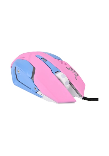 Ximistore9 3200dpı Led Işıklı Ergonomik Pembe Oyun Mouse'u - Hızlı Tepki, Konforlu Tutuş, Geniş Uyumluluk