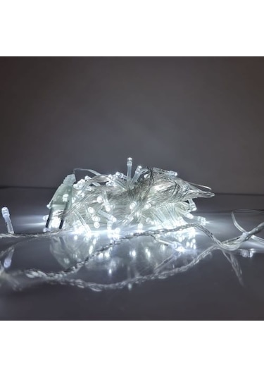 Dekoratif Süsleme Animasyonlu Elektrikli 10 Mt 100 Led Işık Beyaz